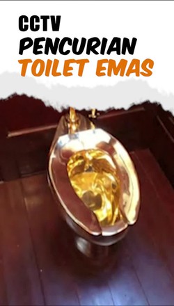 Video: Rekaman CCTV Pencurian Toilet Emas di Istana Blenheim Inggris