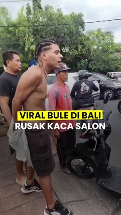 Video: Viral Bule di Bali Rusak Kaca Salon, Berujung Damai