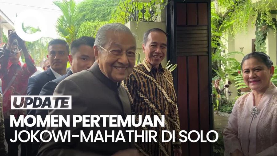 Video: Eks PM Malaysia Mahathir Mohamad Temui Jokowi di Solo