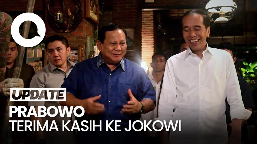 Video: Prabowo Minta Maaf ke Jokowi Karena Banyak Proyek Diresmikan di Eranya