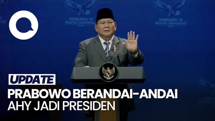 Video Prabowo: Ada Presiden SBY, Siapa Tahu Ada Presiden AHY