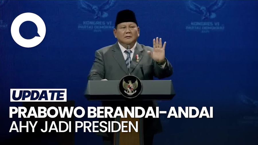 Video Prabowo: Ada Presiden SBY, Siapa Tahu Ada Presiden AHY