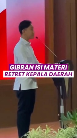 Video: Momen Gibran Jadi Pemateri Retret Kepala Daerah di Magelang