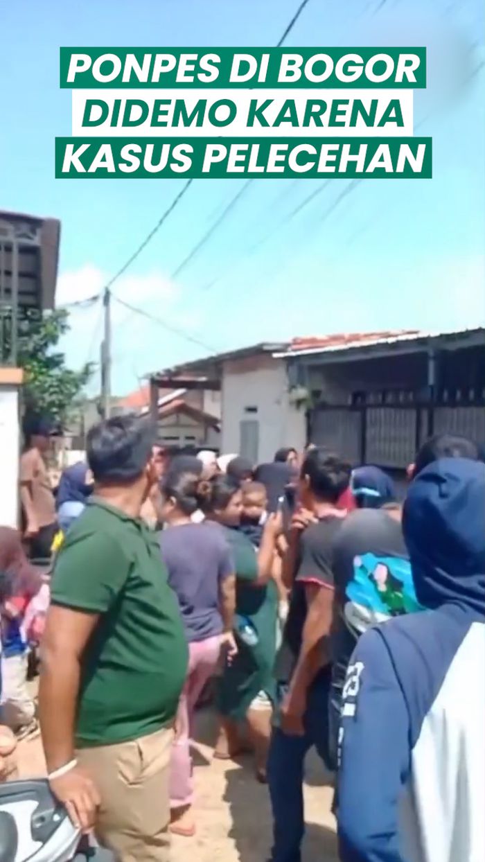 Video: Ponpes di Bogor Didemo Warga Karena Kasus Pelecehan Santri