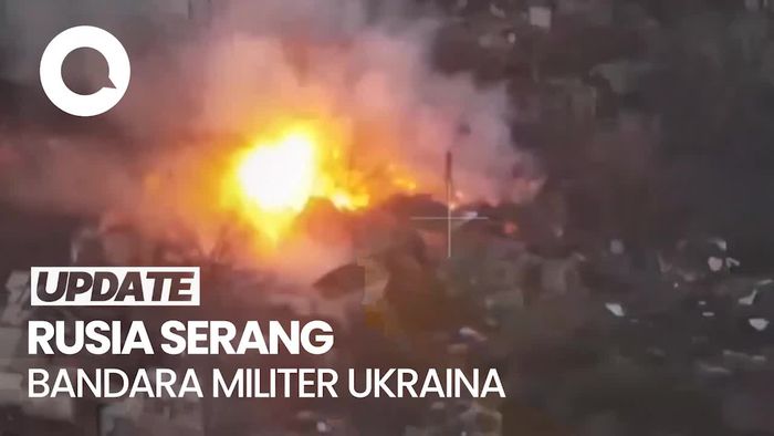 Video: Rusia Klaim Serang Bandara Militer Ukraina Tempat Produksi Pesawat Nirawak