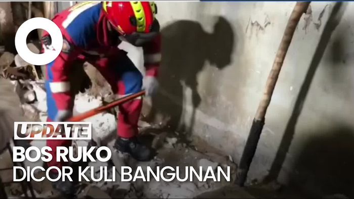 Video: Bos Ruko di Jaktim Dicor Kuli Bangunan di Bekas Saluran Pembuangan