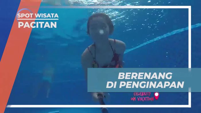 Serunya Berenang di Kolam Renang Hotel dengan Floties, Pacitan