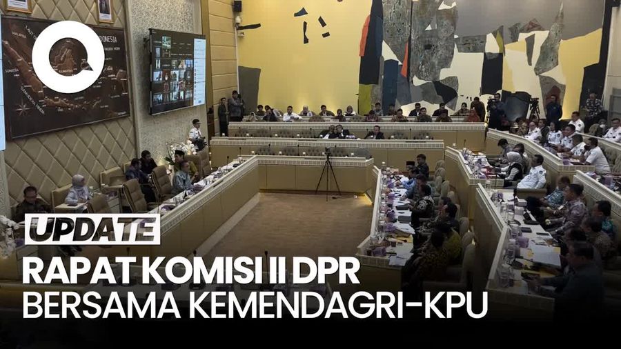 Video: Komisi II DPR Rapat dengan Kemendagri-KPU, Bahas PSU & Diskualifikasi Cakada
