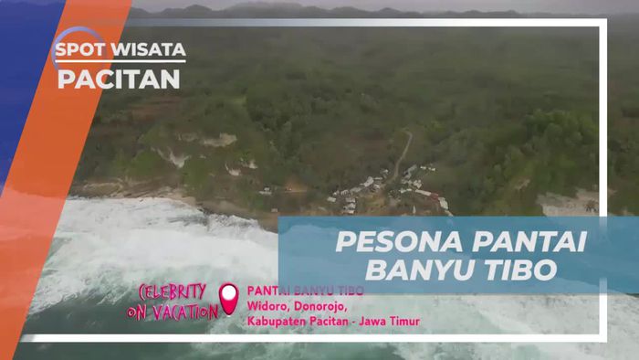 Menelusuri Pesona Air Terjun di Pantai Banyu Tibo, Pacitan