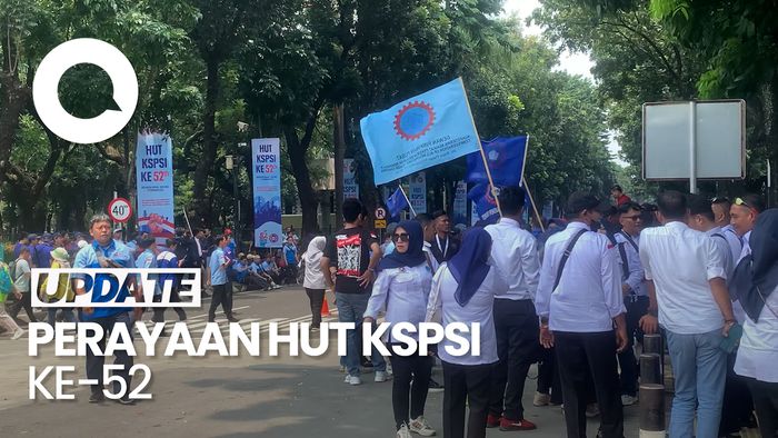 Video: HUT KSPSI, Para Serikat Buruh Mulai Padati Indonesia Arena