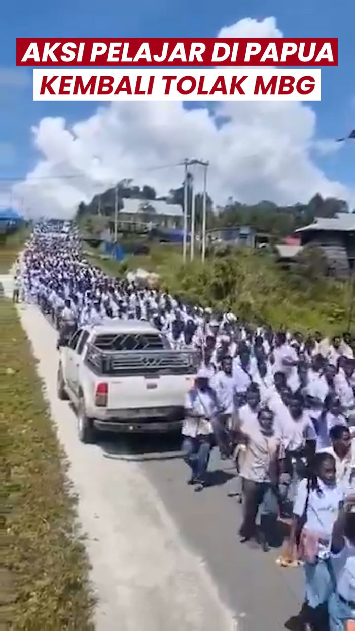Video: Pelajar di Papua Turun ke Jalan Lagi Tolak MBG dan Minta Pendidikan Gratis