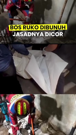 Video Pembunuhan Bos Ruko yang Jasadnya Dicor: Korban Dipukul Lalu Ditimpa Batu