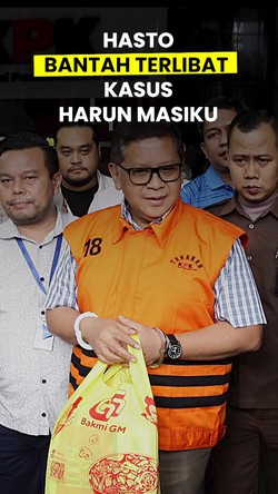 Video Hasto: Rompi Oranye dan Borgol Ini Lambang Perjuangan Saya 