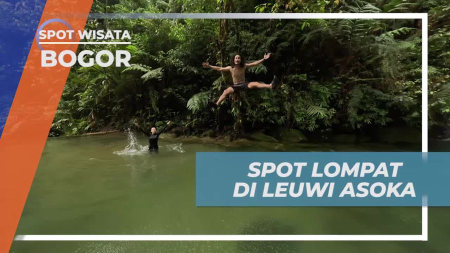 Lompat Seru dari Pohon di Leuwi Asoka, Bogor