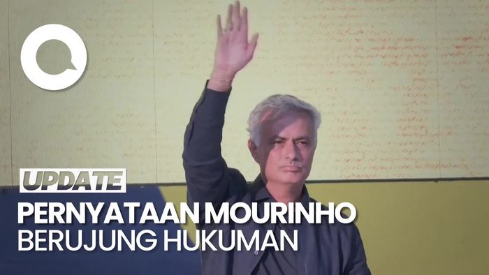 Video: Mourinho Dihukum 4 Pertandingan-Denda Rp 730 Juta Gegara Kritik Wasit