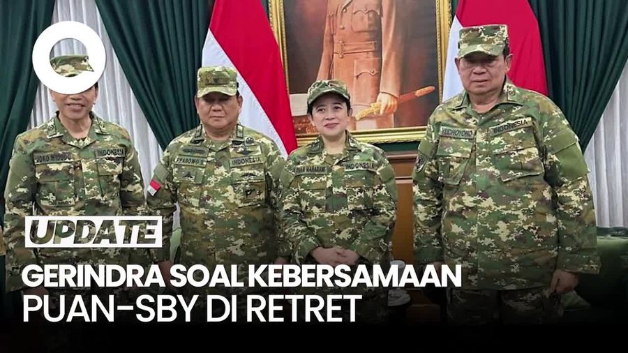 Video: Kata Gerindra soal Momen Kebersamaan Prabowo-Puan-Jokowi-SBY di Retret  