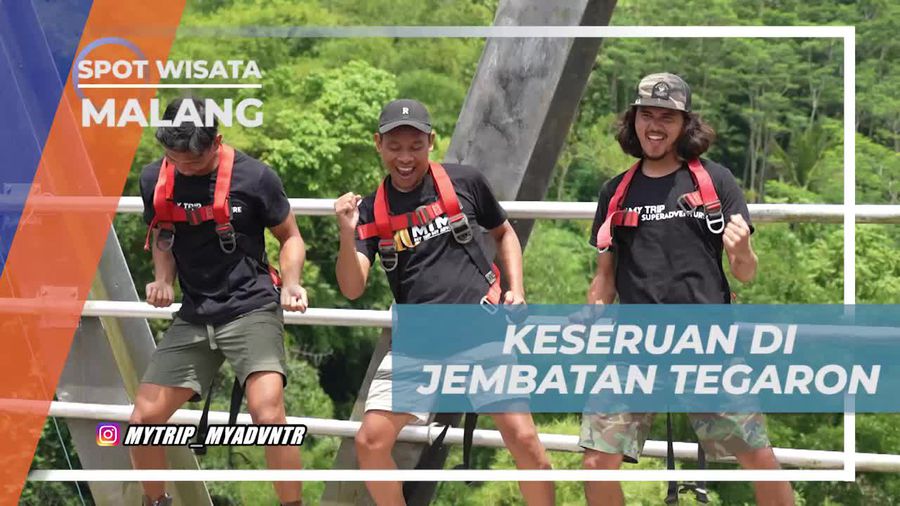 Rasakan Sensasi Rope Jump di Jembatan Tegaron, Malang