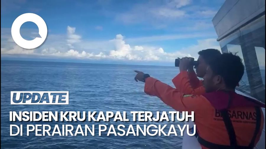 Video: Kru Kapal Rute China-Australia Jatuh di Perairan Pasangkayu