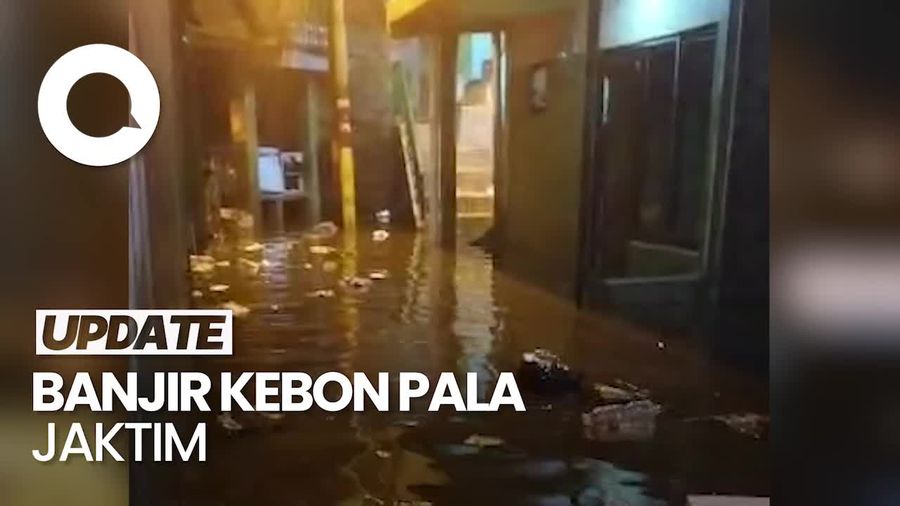 Video Banjir Setinggi 1 Meter Rendam Kebon Pala Jaktim, 60 KK Terdampak