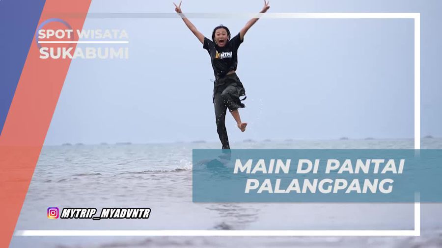 Bersenang-senang di Pasir Pantai Palangpang yang Bersih, Sukabumi