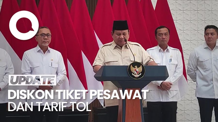 Video: Libur Idul Fitri-Nyepi, Prabowo Jamin Ada Diskon Tiket Pesawat-Tarif Tol