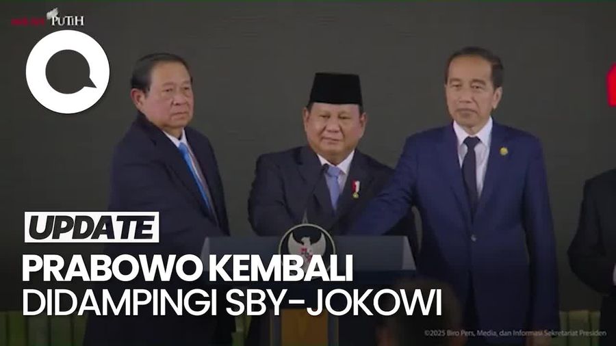 Video: Dua Kali Prabowo Pamer Kemesraan dengan SBY-Jokowi
