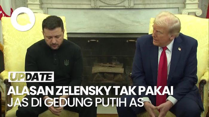 Video: Zelensky Ditanya Alasan Tak Pakai Jas Sebelum Cekcok dengan Trump