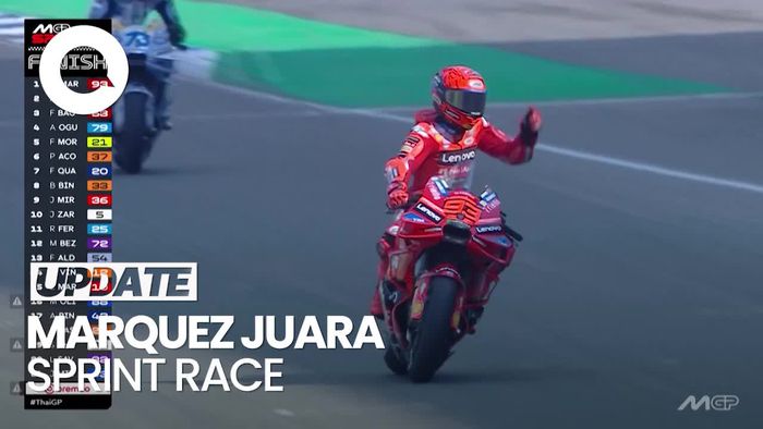 Video: Hasil Sprint Race MotoGP Thailand 2025: Marc Marquez Juara