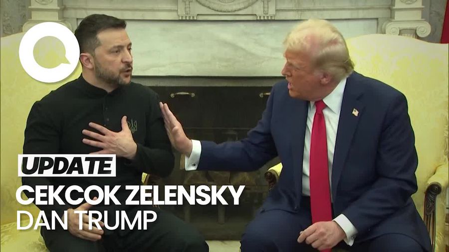 Video: Diawali Jabat Tangan, Trump-Zelensky Berakhir Cekcok di Gedung Putih