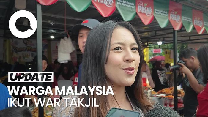 Video: Momen Warga Malaysia Ikut Berburu Takjil di Benhil