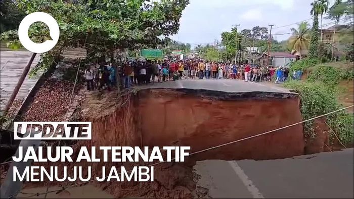Video: Jalan Lintas Sumbar-Jambi Putus, Ini 2 Jalur Alternatifnya