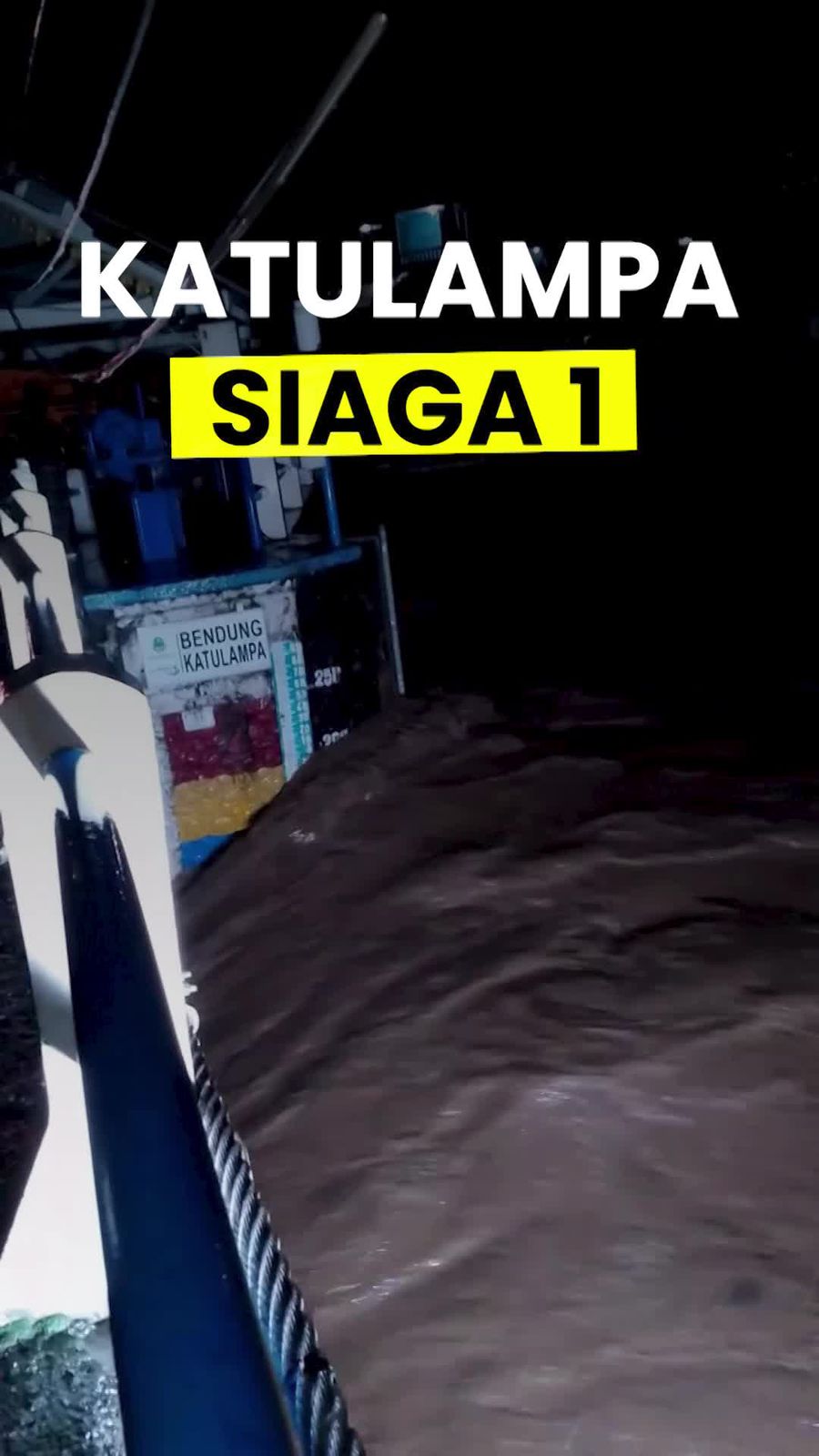 Video: Kondisi Debit Air saat Bendung Katulampa Berstatus Siaga 1