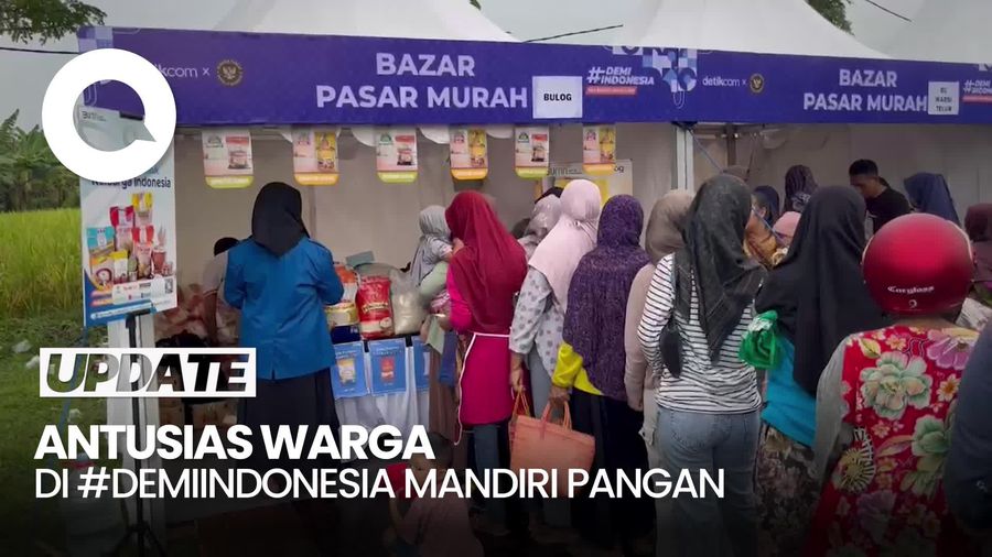 Video: Warga Ngawi Serbu Sembako Murah di #DemiIndonesia Mandiri Pangan