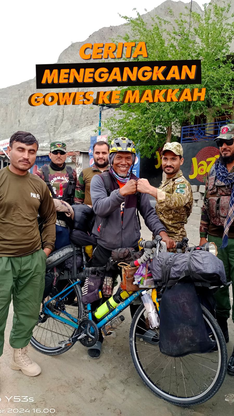 Video: Gowes ke Makkah, Sayudi Ditawari Senjata di Pakistan