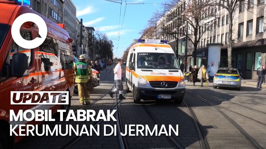 Video Mobil Tabrak Kerumunan Pejalan Kaki di Jerman, Satu Orang Tewas