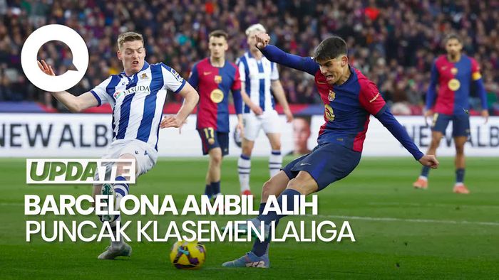 Video: Barcelona Rebut Puncak Klasemen Usai Hancurkan Sociedad 4-0