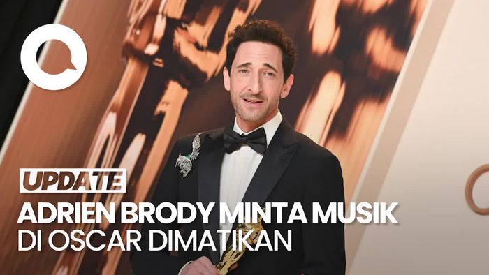 Video Adrien Brody Minta Musik Tanda Waktu Pidato Oscar Berakhir Dimatikan