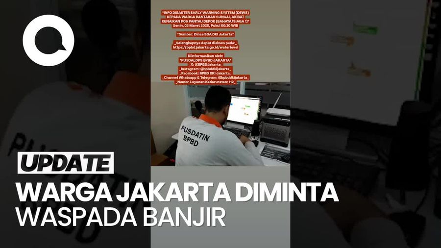 Video: Pos Pantau Depok Siaga 1, Warga Jakarta Waspada Banjir!
