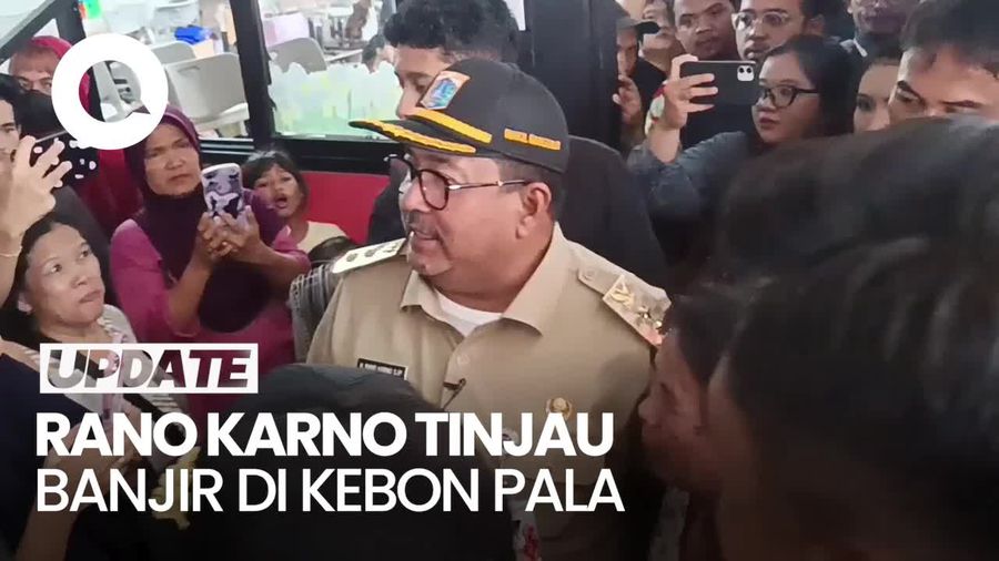 Video Wagub Rano Karno Tinjau Banjir di Kebon Pala Jaktim