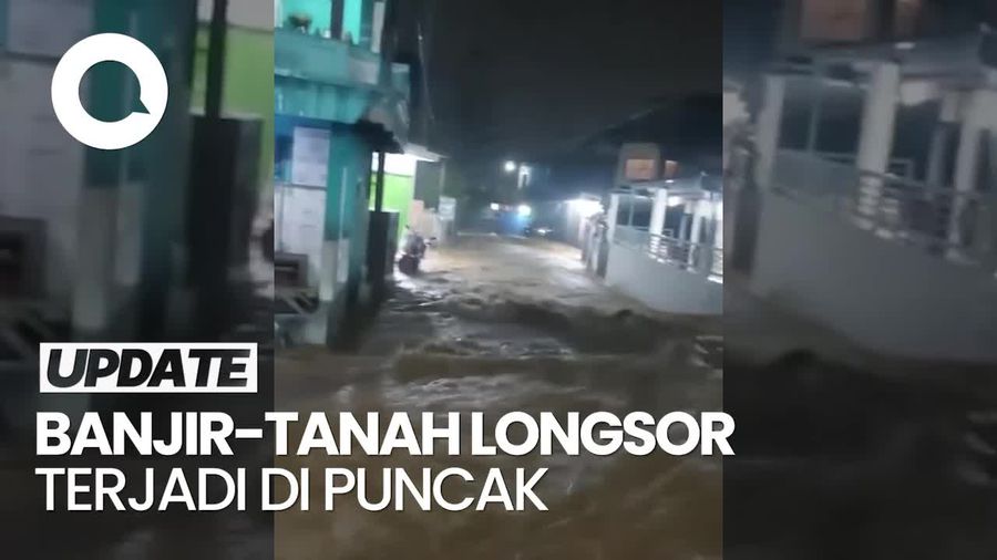 Video: Banjir Bandang-Longsor Terjang Kawasan Puncak Bogor