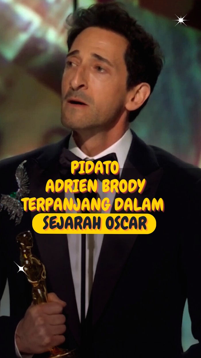 Video: Adrien Brody Pecahkan Rekor Pidato Terpanjang Dalam Sejarah Oscar