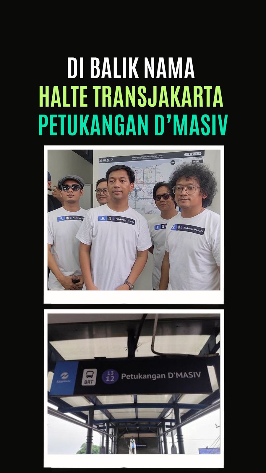 Video: Kini Nama DMASIV Terpatri di Halte TransJakarta Petukangan