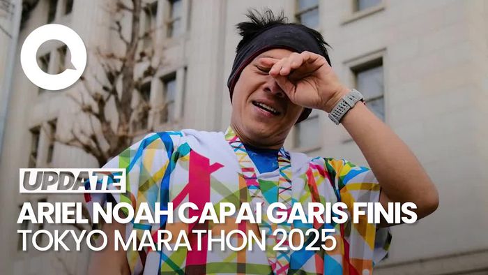 Video: Emosionalnya Ariel NOAH Saat Berhasil Finis Tokyo Marathon 2025