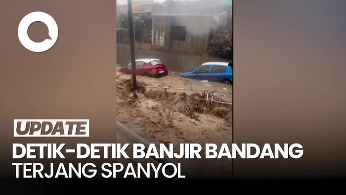 Video: Detik-detik Banjir Bandang di Spanyol, Sejumlah Mobil Hanyut