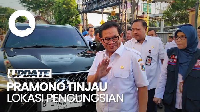 Video: Pramono Anung Tinjau Pengungsian Korban Banjir di Gor Otista Jaktim