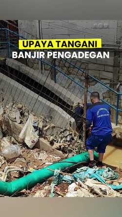 Video: Banjir di Pengadegan Dibuang ke Sungai Ciliwung Pakai Pompa Mobile