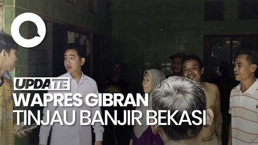 Video Gibran Tinjau Banjir di Pondok Gede Permai Bekasi