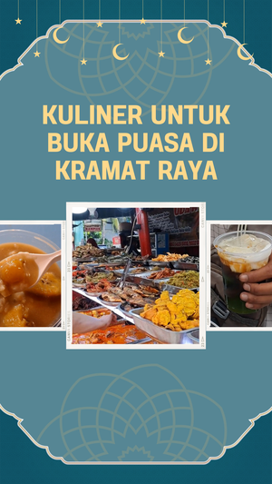 Video Berburu Kuliner untuk Buka Puasa di Kramat Raya: Es Dawet-Nasi Kapau