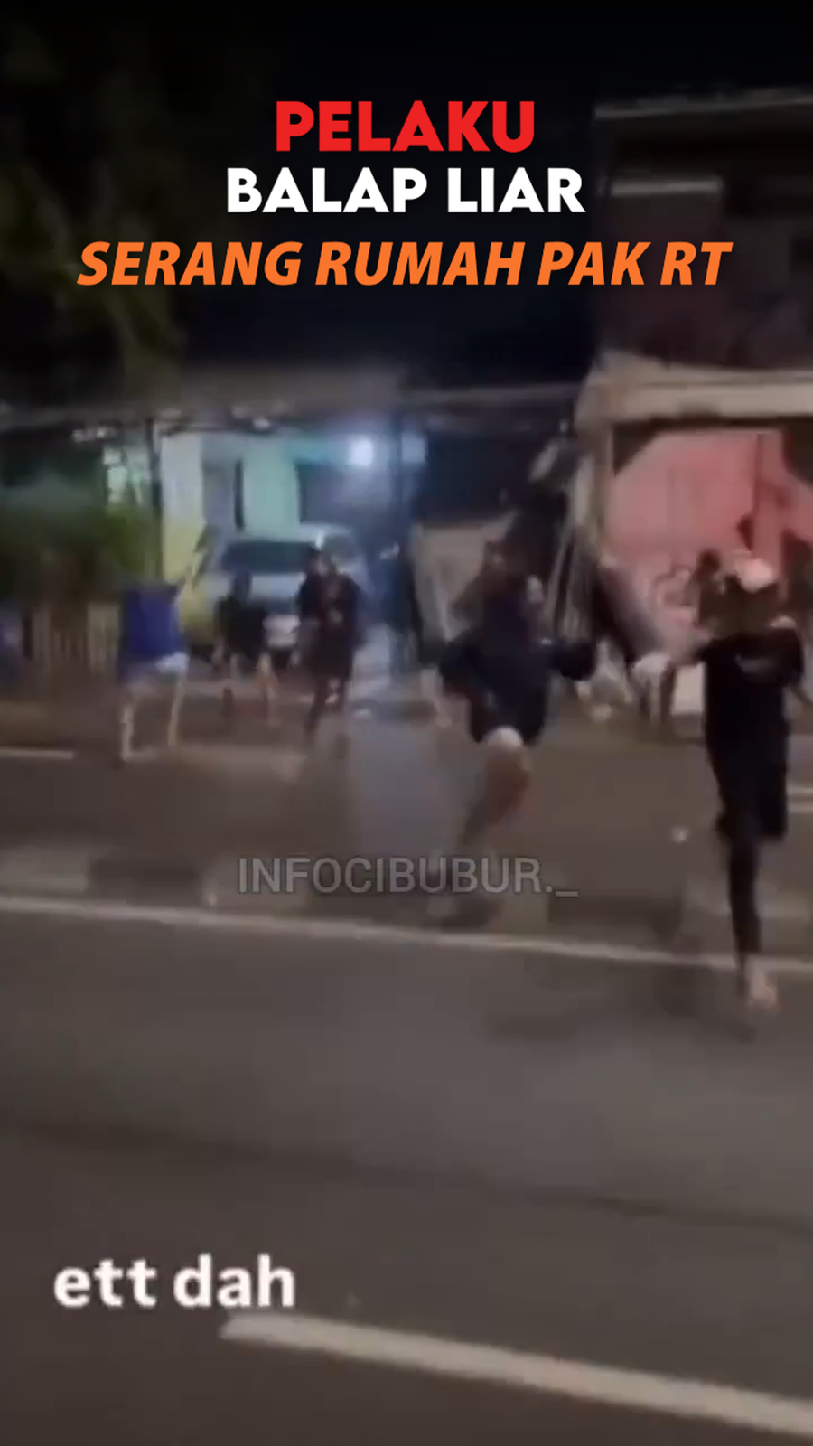 Video: Tak Terima Ditegur, Pelaku Balap Liar Serang Rumah Pak RT di Jaktim 