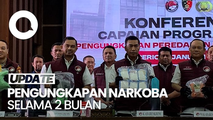 Video: Bareskrim Sita 4,1 Ton Barbuk Narkoba Dengan Nilai Rp 2,72 T